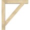 Ekena Millwork Traditional Block Rough Sawn Bracket w/ Offset Brace, Douglas Fir, 6"W x 32"D x 36"H BKT0604X32X36TRA05RDF - alternate 3